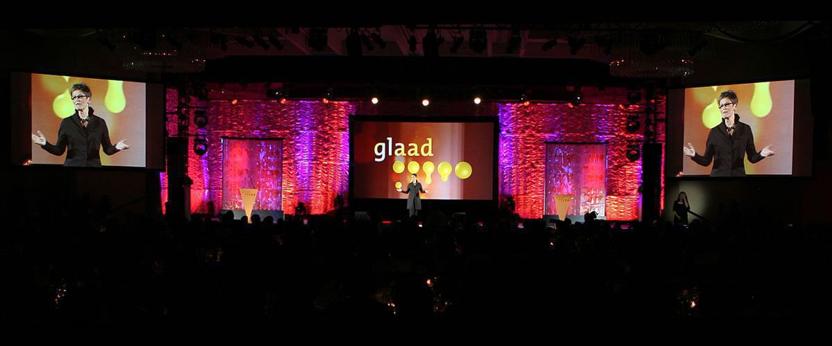 Photo 5 in '20th Annual GLAAD Media Awards' gallery showcasing lighting design by Mike Baldassari of Mike-O-Matic Industries LLC